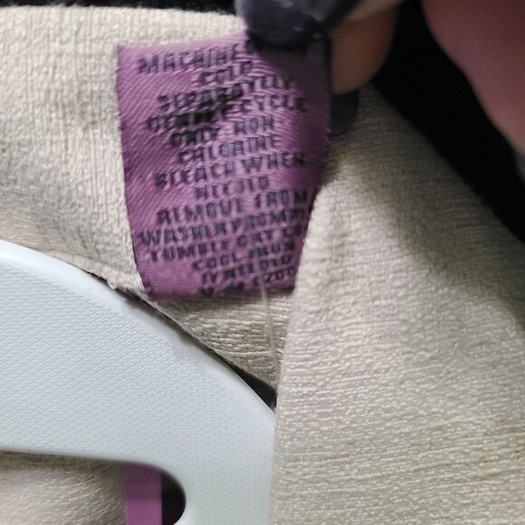 Premier International Womens Button Up Khaki Size Large Rayon Blend Short Sleeve - Picture 7 of 12